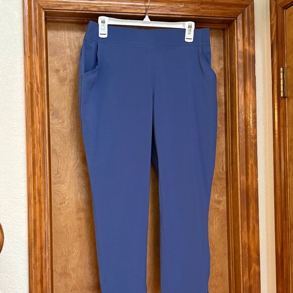 Women's Eddie Bauer Departure Ankle Pants in Bluebird, Size MP - Picture 2 of 9